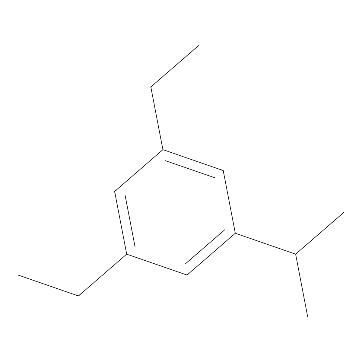 1,3-Diethyl-5-(propan-2-yl)benzene molecular structure, CAS 15181-12-1
