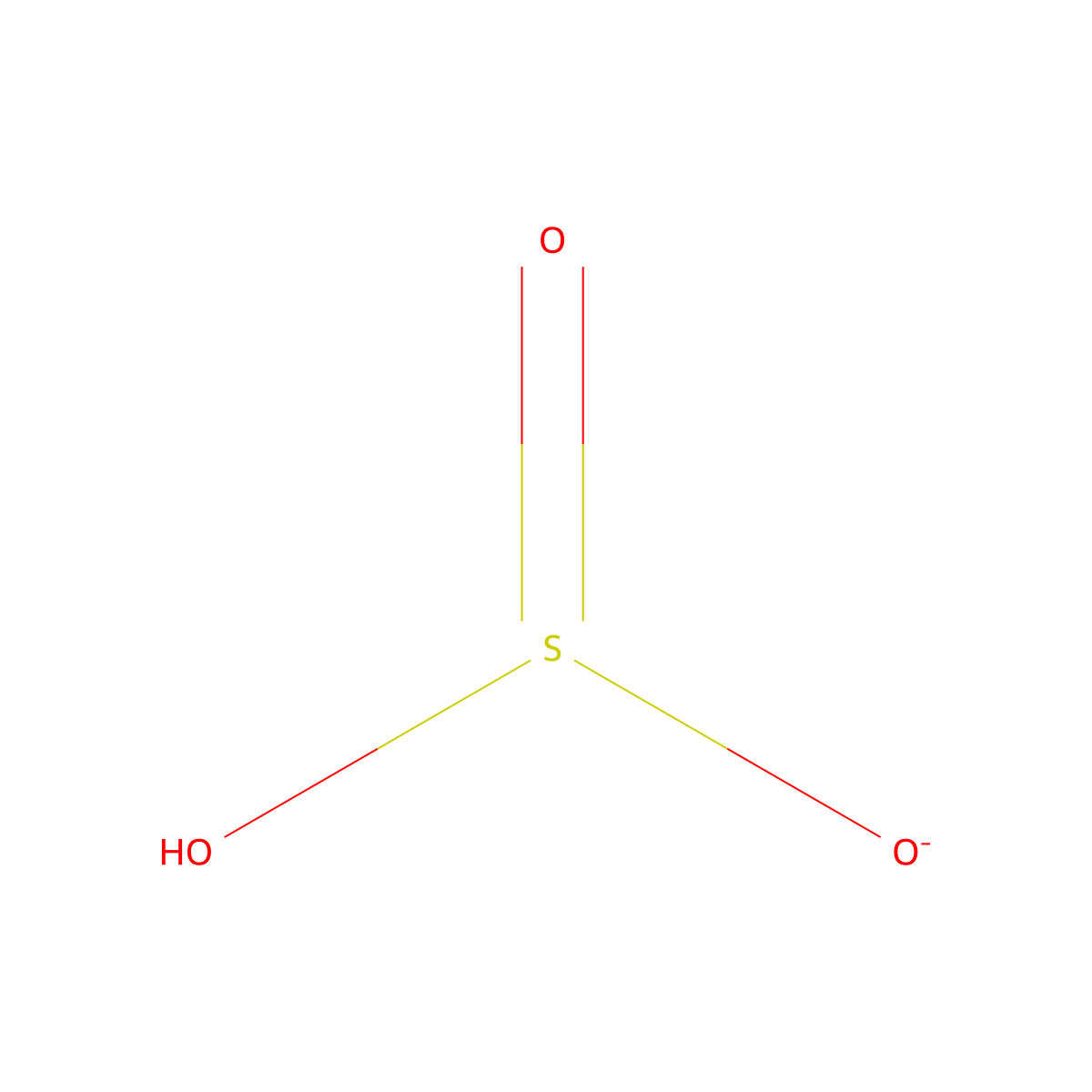 Bisulfite molecular structure, CAS 15181-46-1