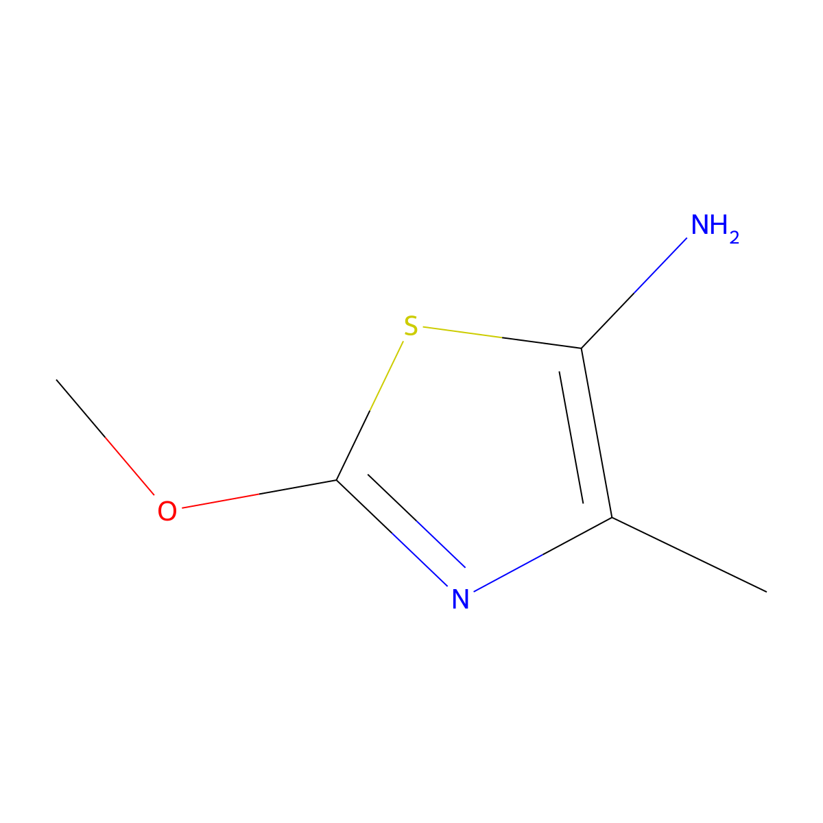 2-Methoxy-4-methyl-1,3-thiazol-5-amine molecular structure, CAS 1518147-83-5