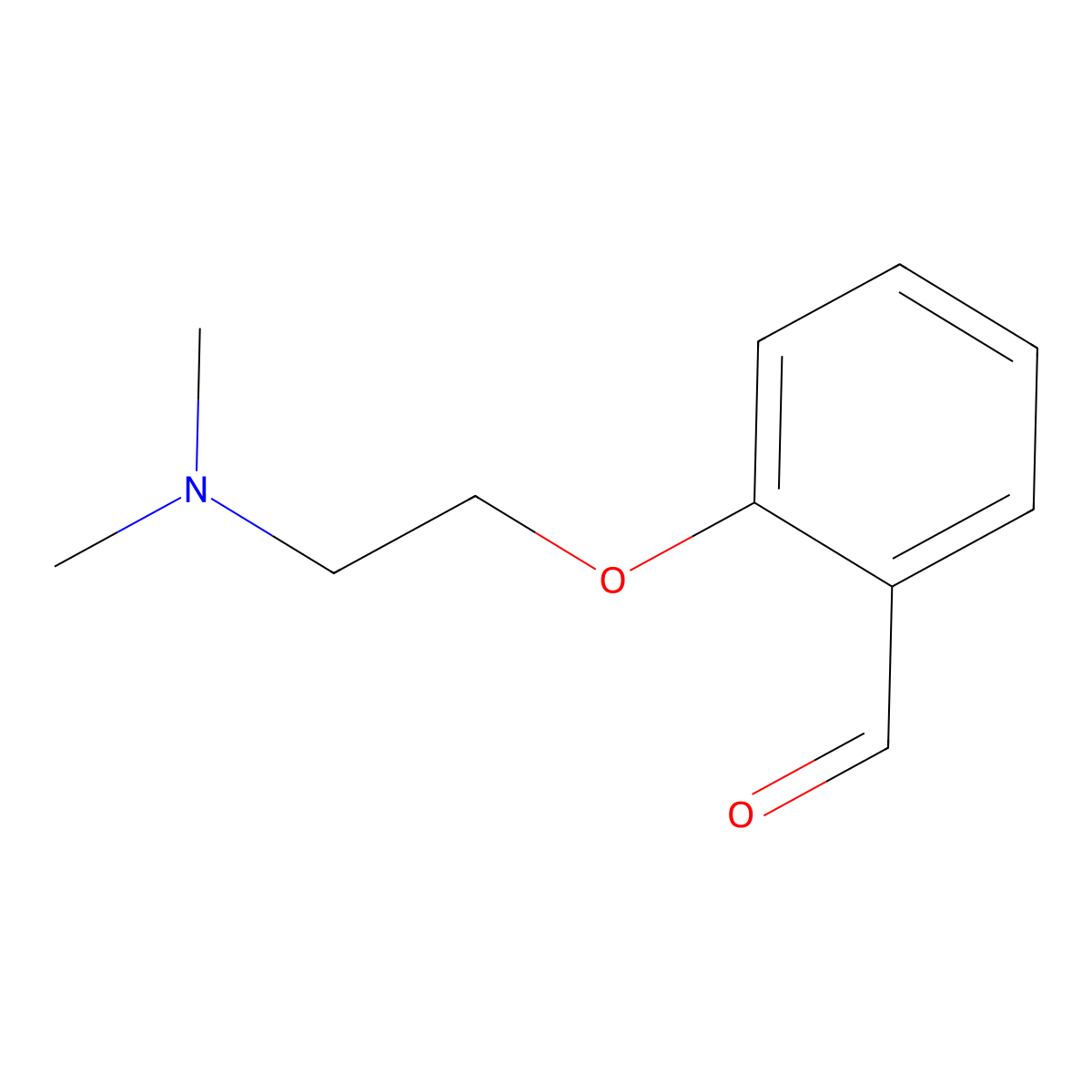 2-[2-(Dimethylamino)ethoxy]benzaldehyde molecular structure, CAS 15182-06-6