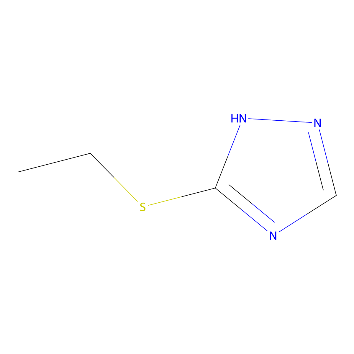 5-ethylsulfanyl-1H-1,2,4-triazole molecular structure, CAS 15182-35-1
