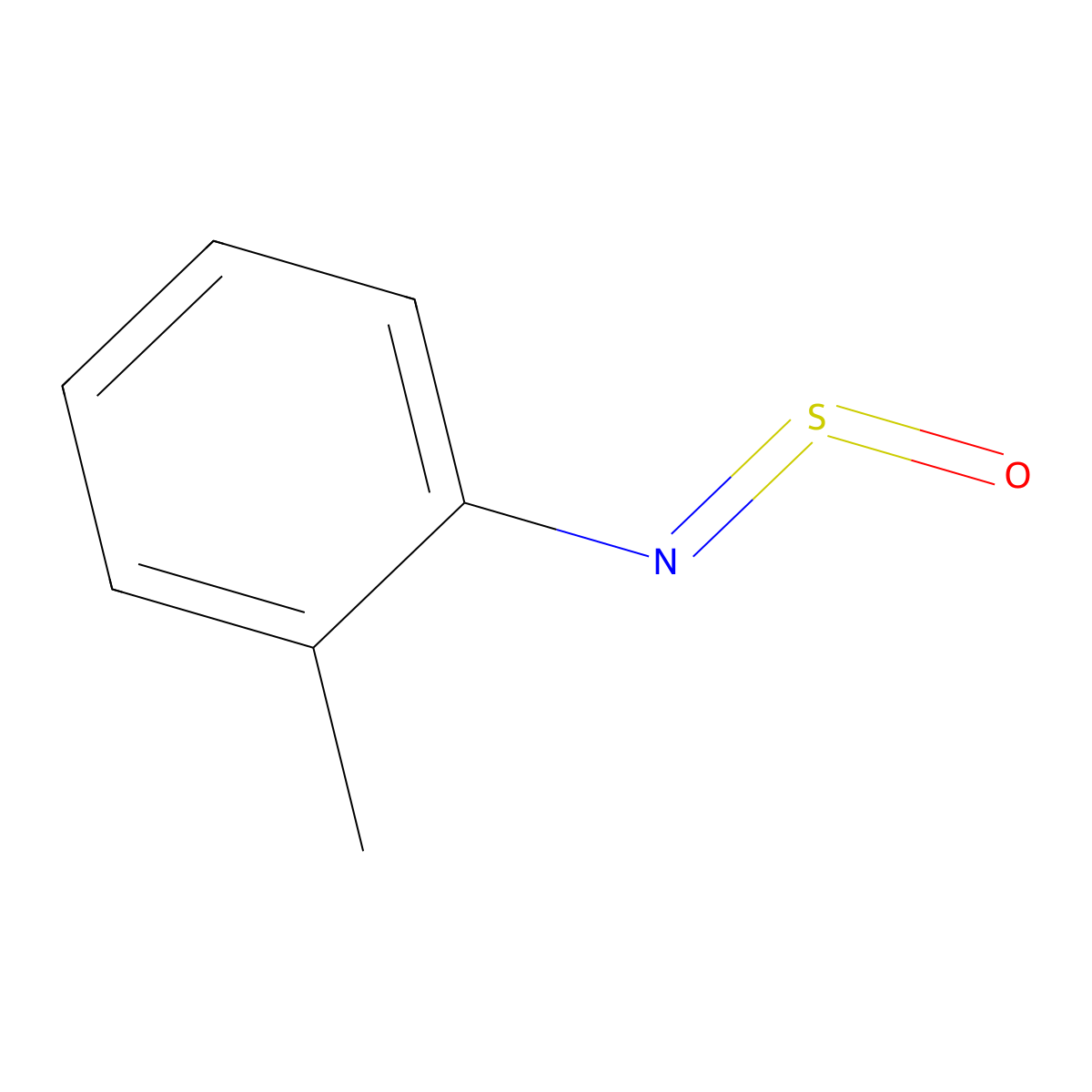 Benzenamine, 2-methyl-N-sulfinyl- molecular structure, CAS 15182-74-8