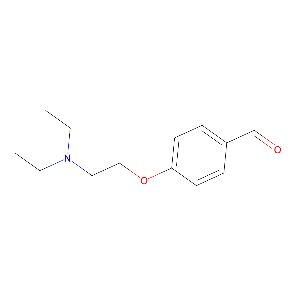 4-(2-(Diethylamino)-Ethoxy)-Benzaldehyde molecular structure, CAS 15182-94-2