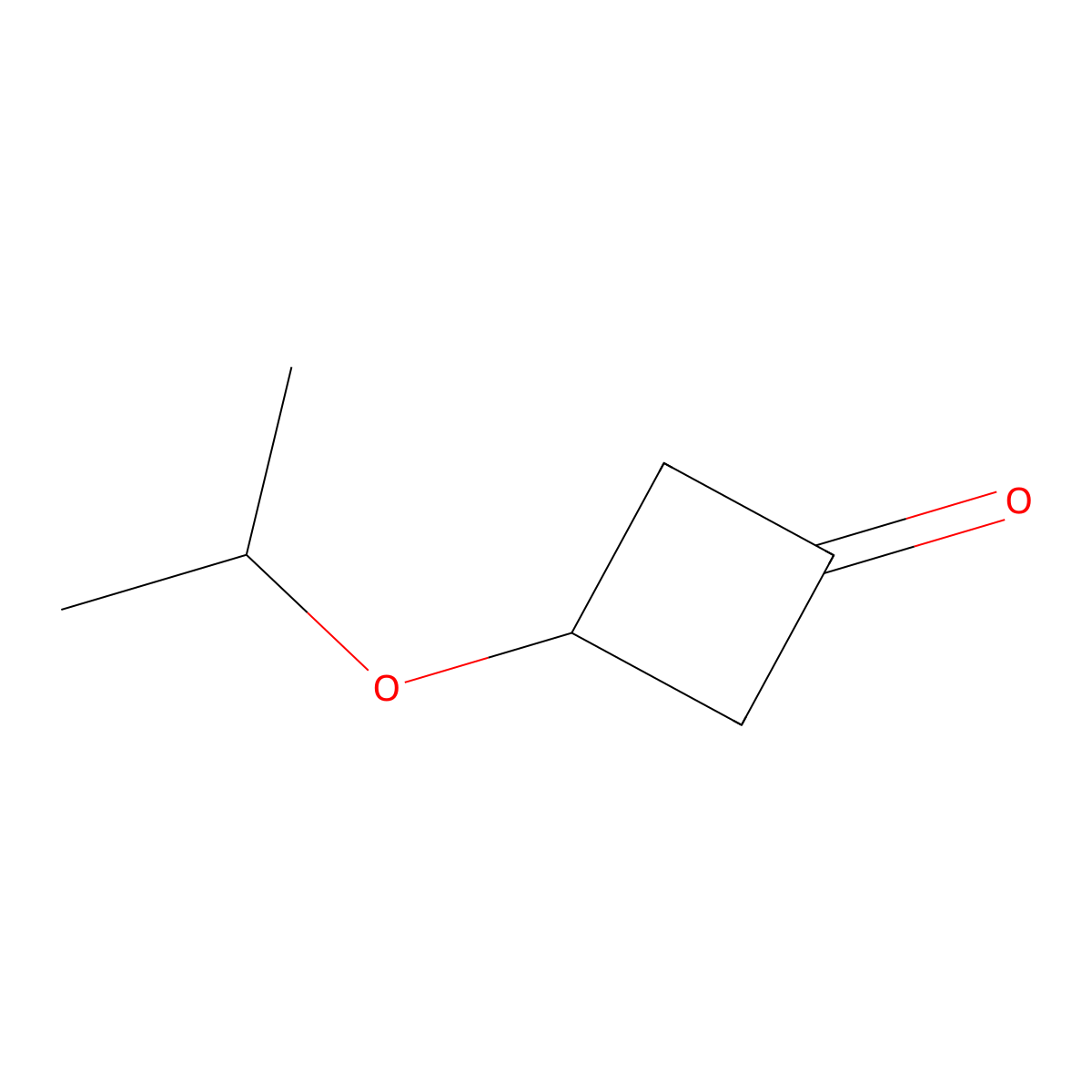3-(Propan-2-yloxy)cyclobutan-1-one molecular structure, CAS 1518213-91-6