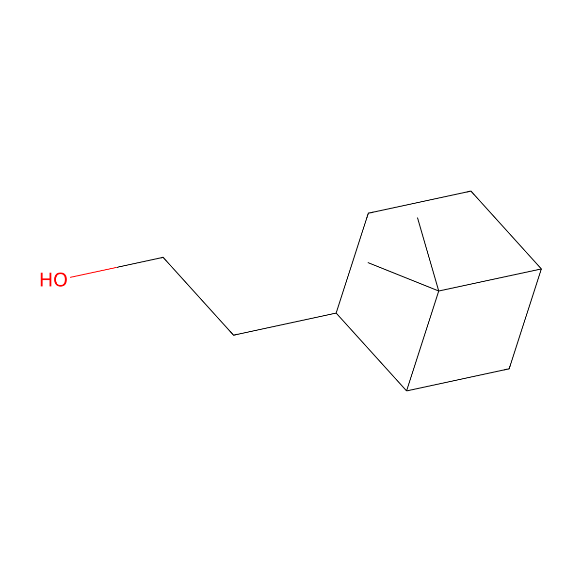 2-[(1R,2S,5R)-6,6-dimethylbicyclo[3.1.1]heptan-2-yl]ethan-1-ol molecular structure, CAS 151825-19-3