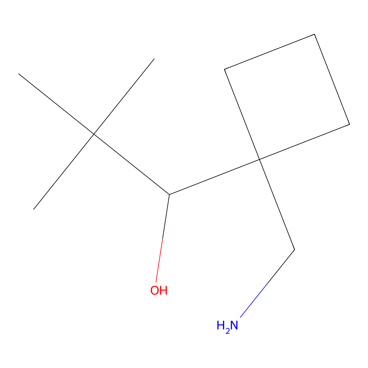 1-[1-(Aminomethyl)cyclobutyl]-2,2-dimethylpropan-1-ol molecular structure, CAS 1518254-15-3