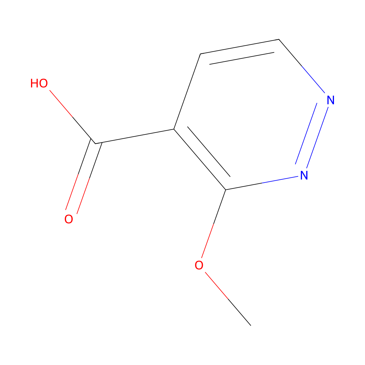 3-Methoxy-pyridazine-4-carboxylic acid molecular structure, CAS 1518277-38-7