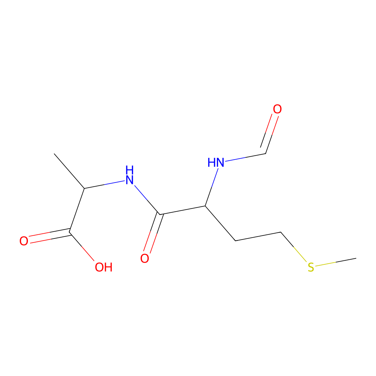 For-met-ala-OH molecular structure, CAS 15183-28-5