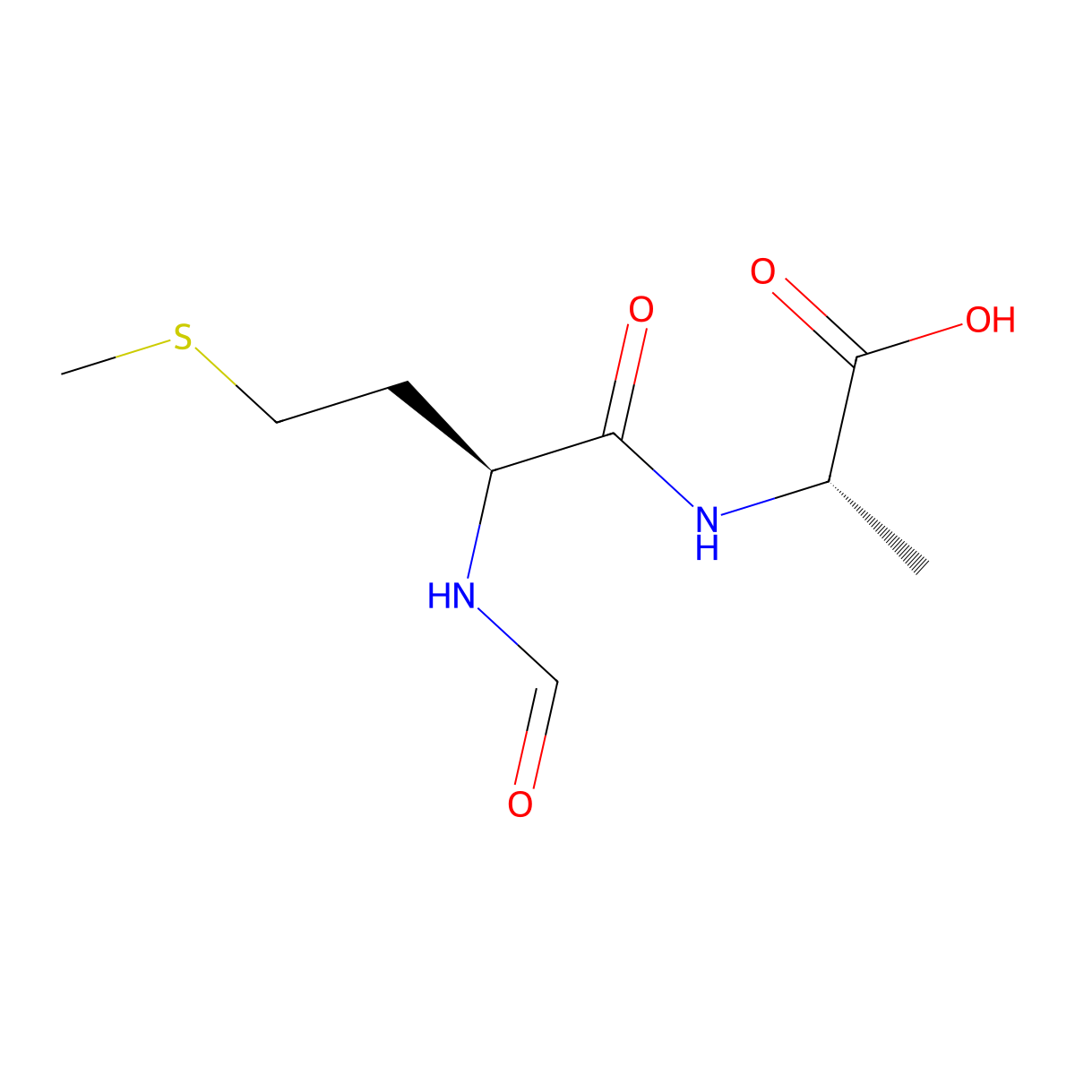 For-met-ala-OH molecular structure, CAS 15183-28-5