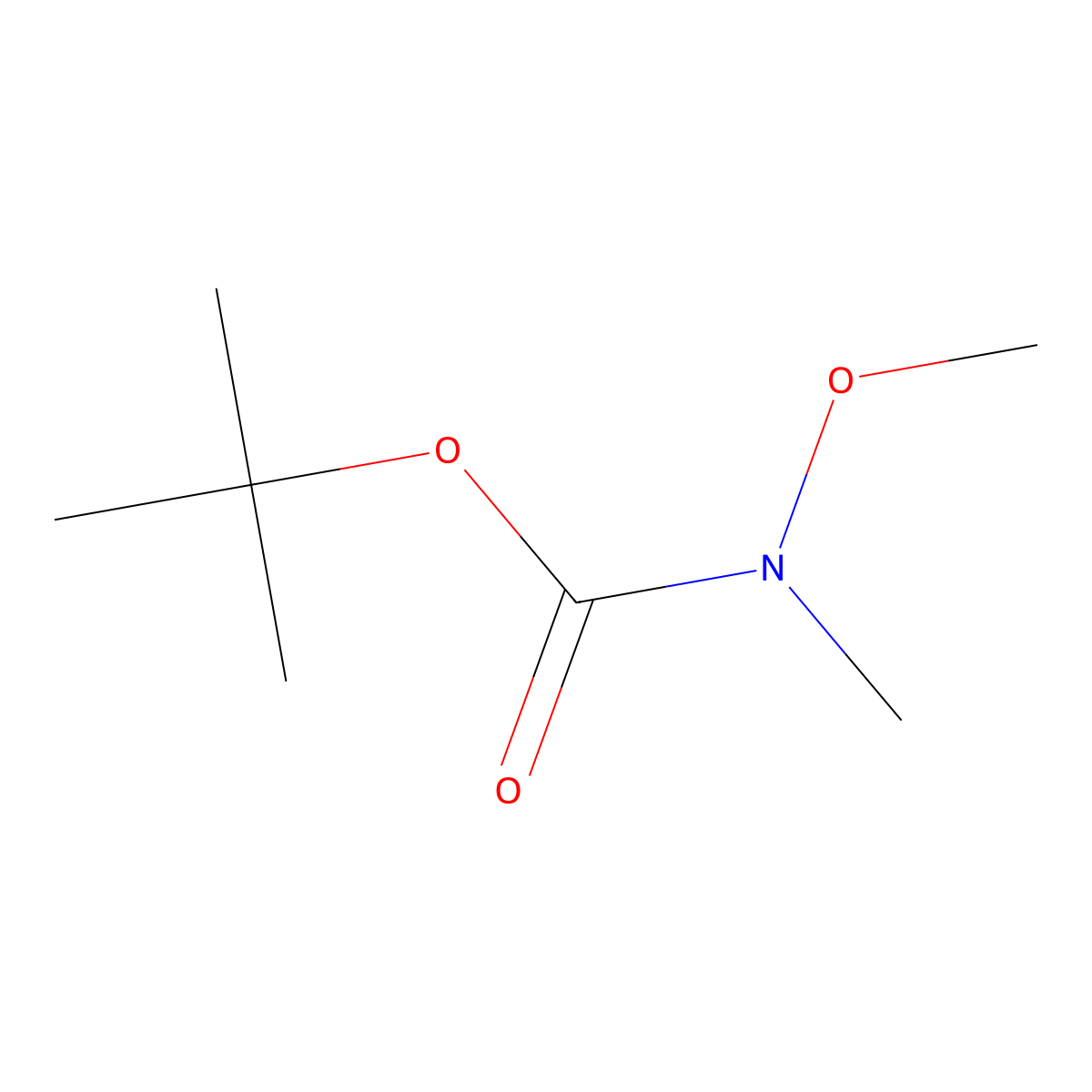 Tert-butyl methoxy(methyl)carbamate molecular structure, CAS 151830-70-5