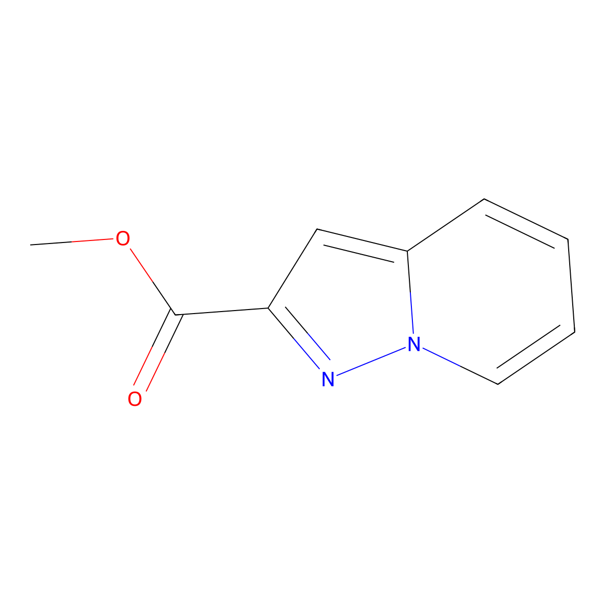Methyl pyrazolo[1,5-a]pyridine-2-carboxylate molecular structure, CAS 151831-21-9