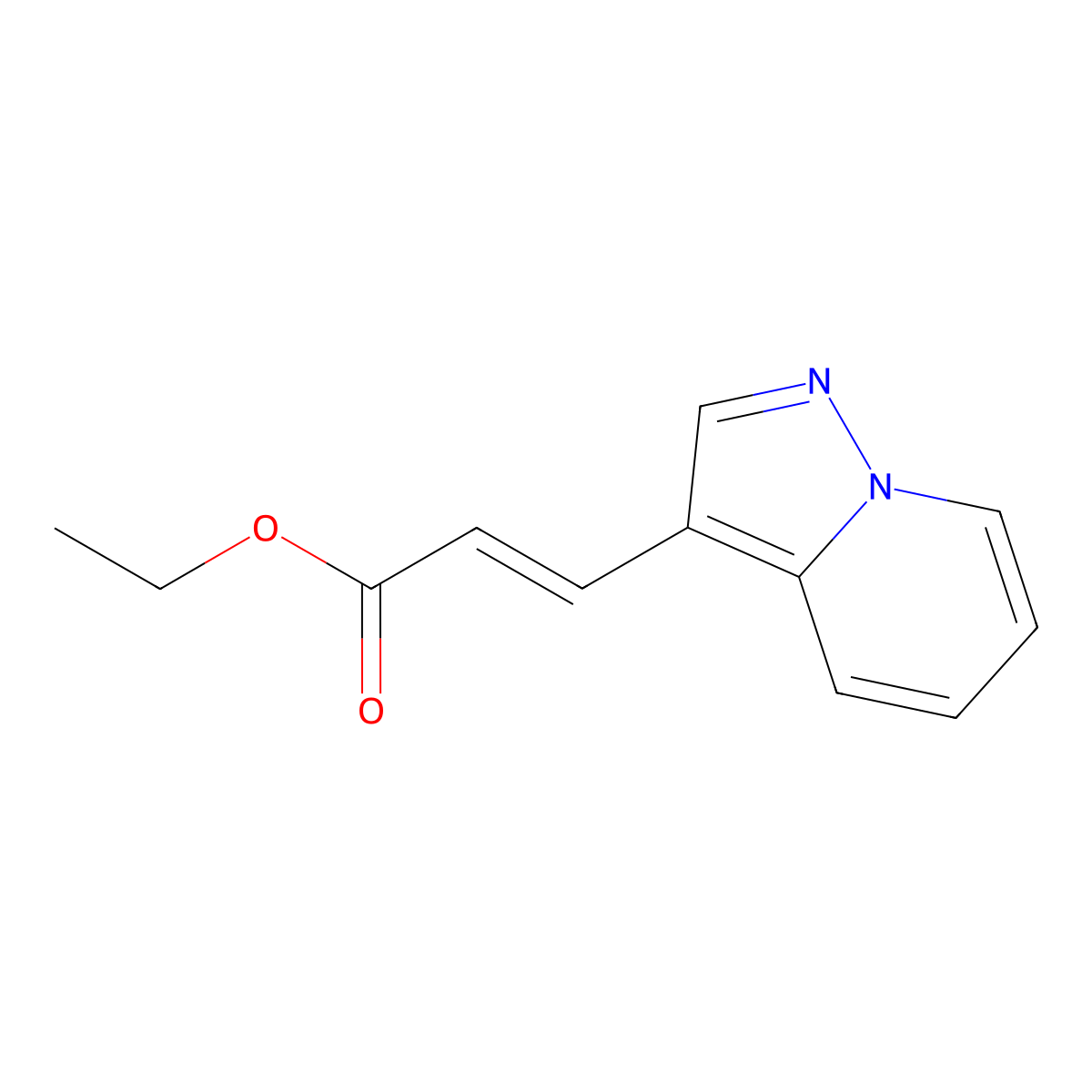 ethyl (2E)-3-{pyrazolo[1,5-a]pyridin-3-yl}prop-2-enoate molecular structure, CAS 151831-28-6