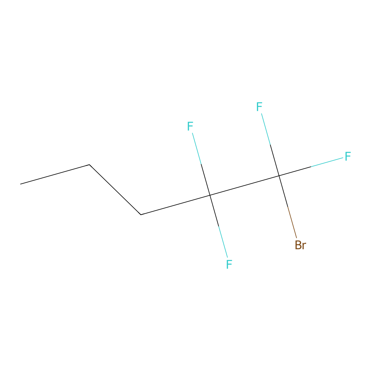 1-Bromo-1,1,2,2-tetrafluoropentane molecular structure, CAS 151831-44-6