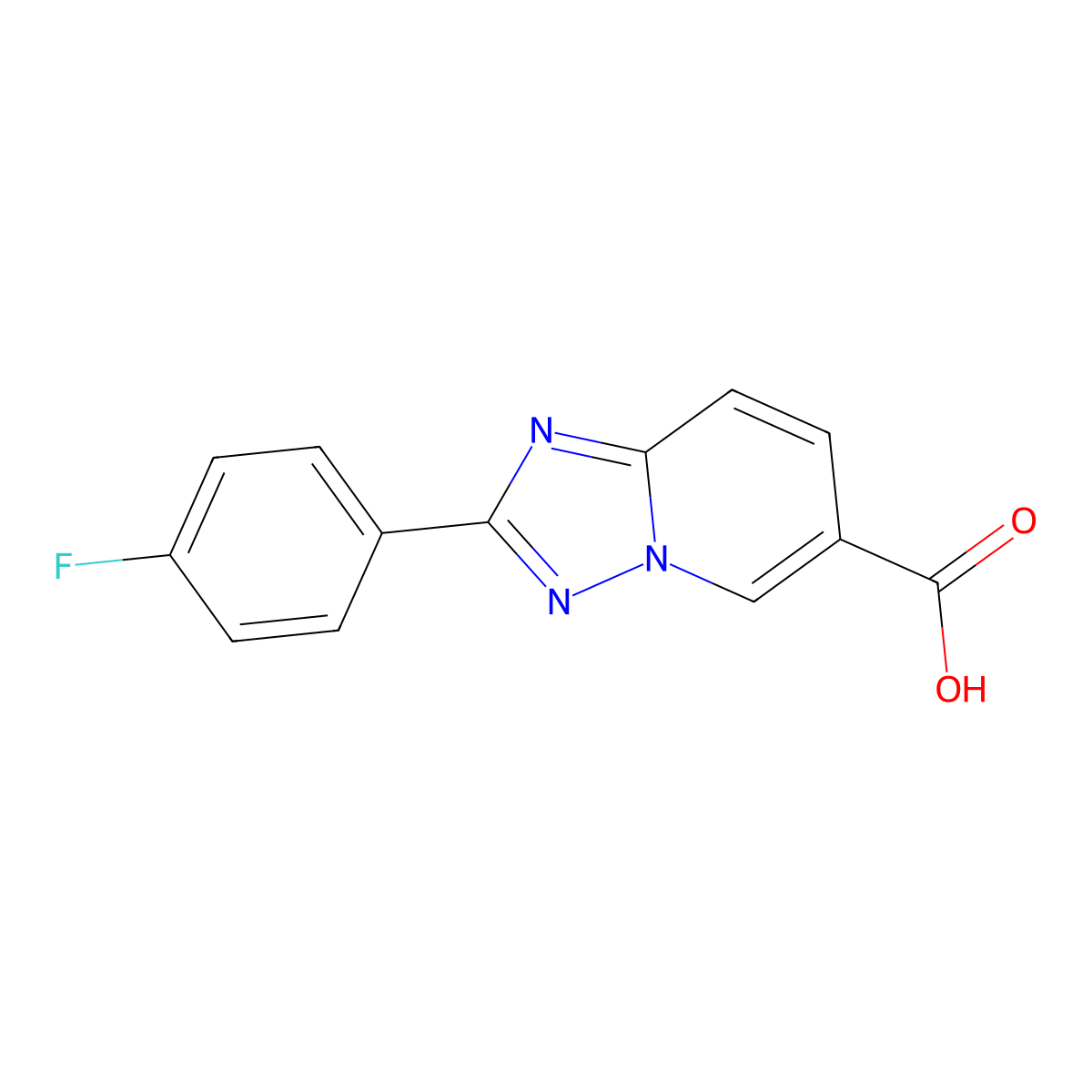 2-(4-Fluorophenyl)-[1,2,4]triazolo[1,5-A]pyridine-6-carboxylic acid molecular structure, CAS 1518353-53-1