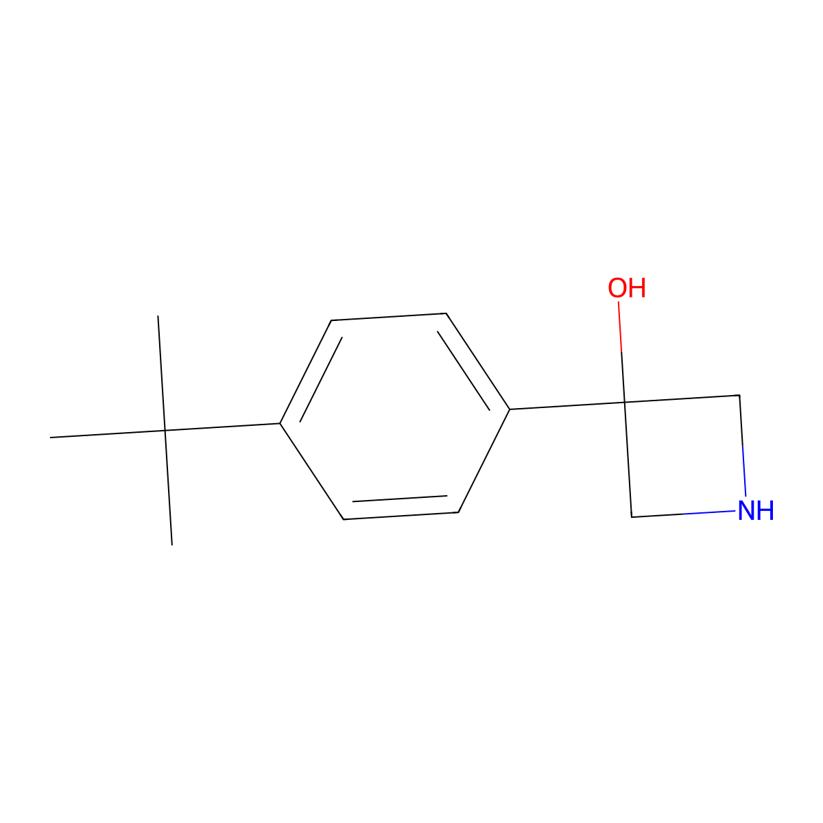 3-(4-(Tert-butyl)phenyl)azetidin-3-ol molecular structure, CAS 1518369-32-8