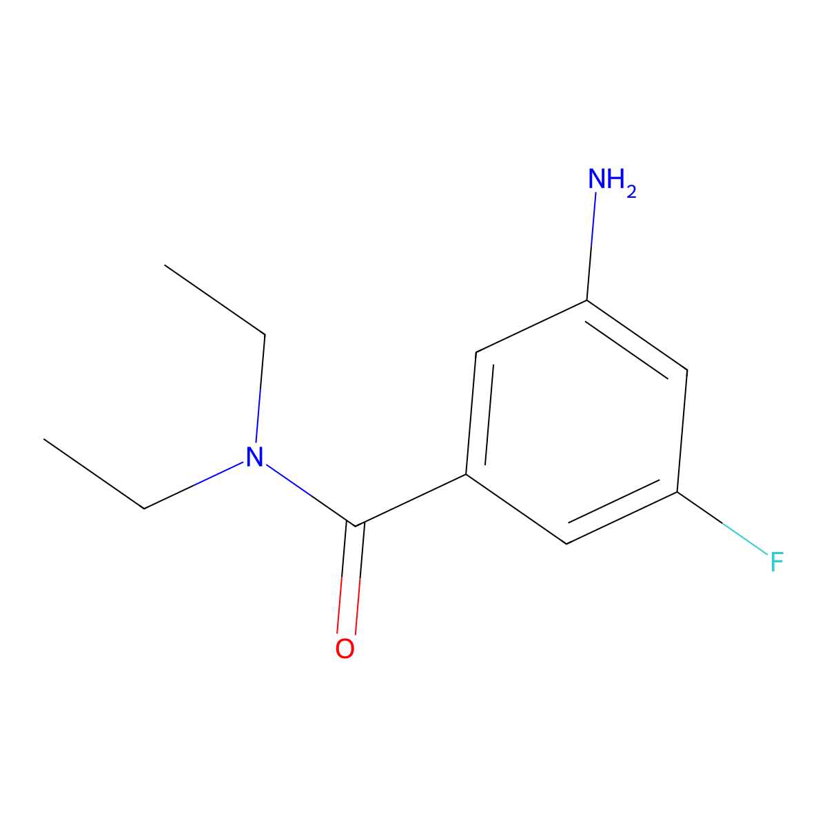 3-Amino-n,n-diethyl-5-fluorobenzamide molecular structure, CAS 1518386-29-2