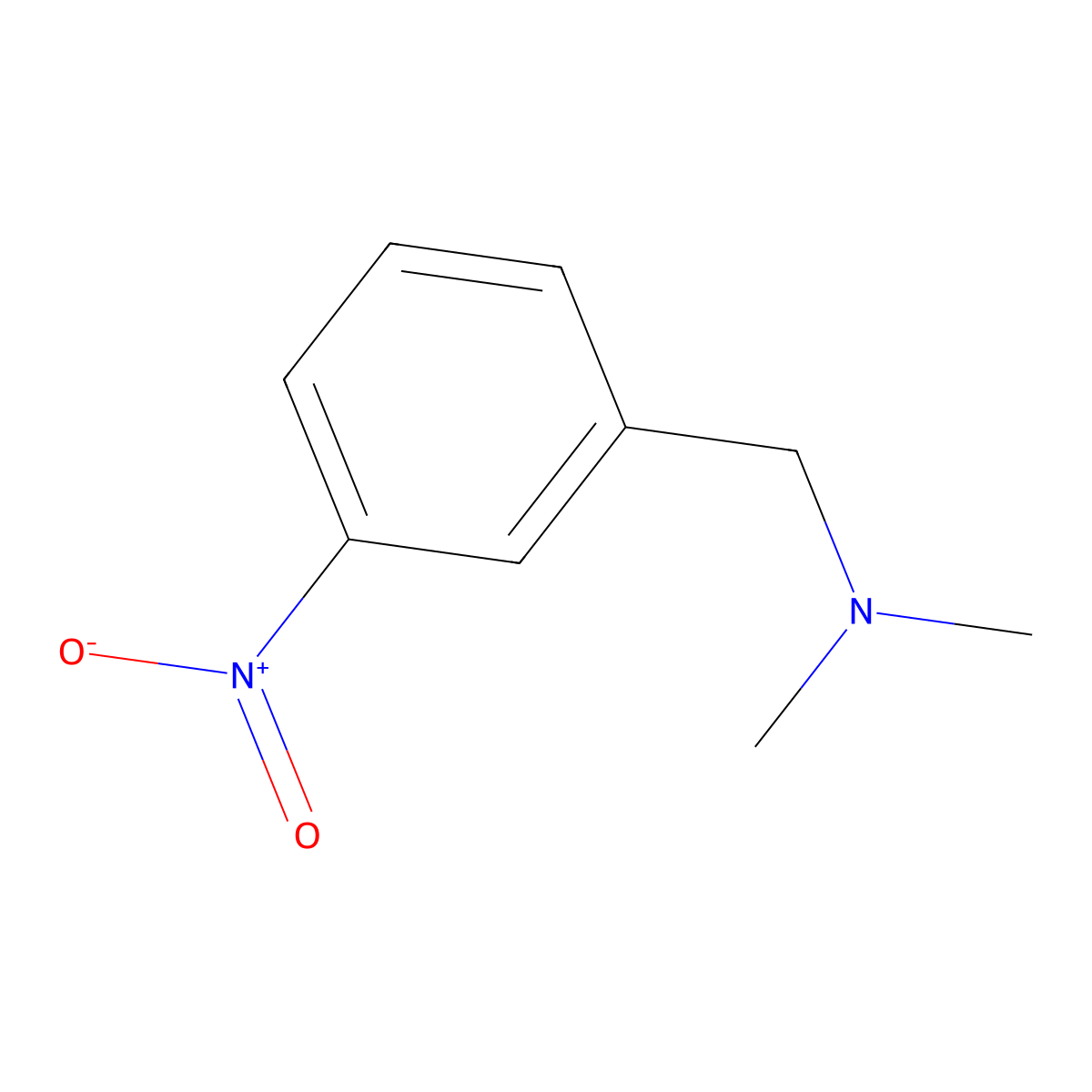 Dimethyl-(3-nitrobenzyl)-amine molecular structure, CAS 15184-95-9
