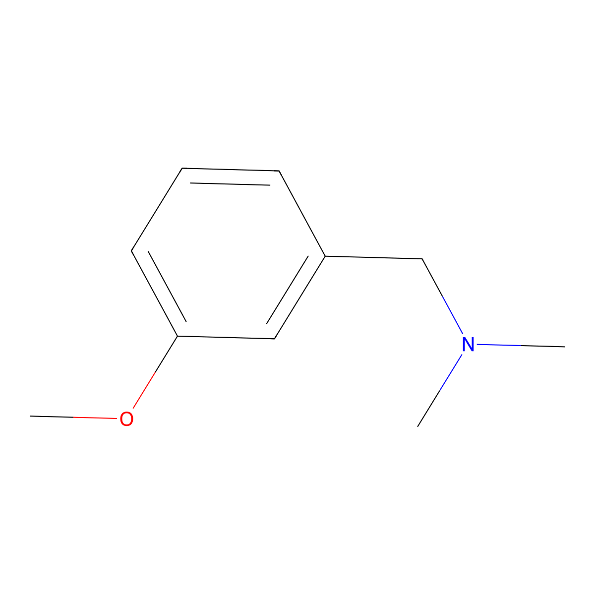 3-Methoxy-N,N-dimethylbenzylamine molecular structure, CAS 15184-99-3