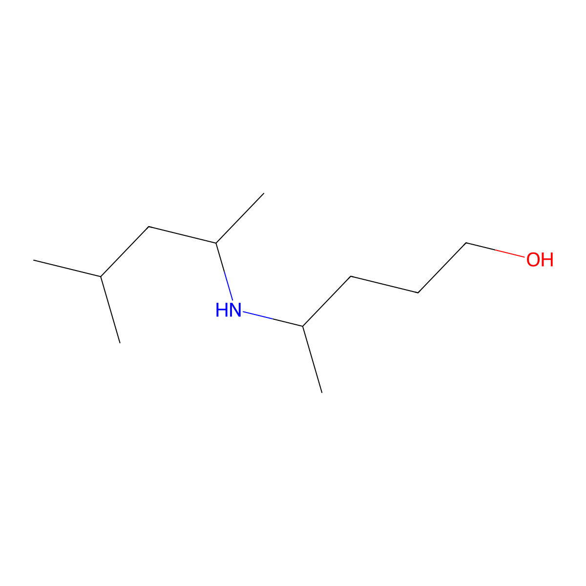 4-[(4-Methylpentan-2-yl)amino]pentan-1-ol molecular structure, CAS 1518464-72-6