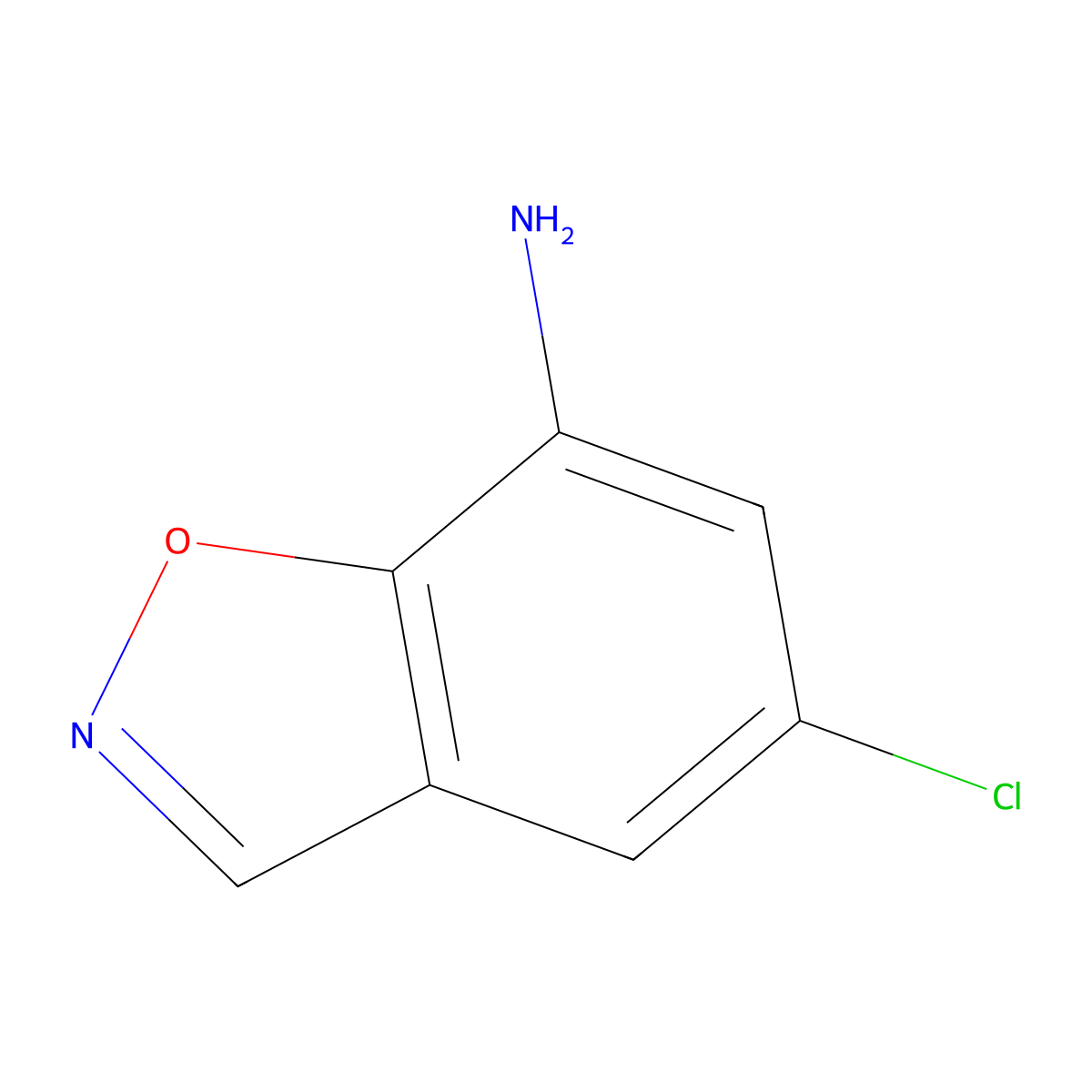 5-Chloro-1,2-benzoxazol-7-amine molecular structure, CAS 1518502-71-0