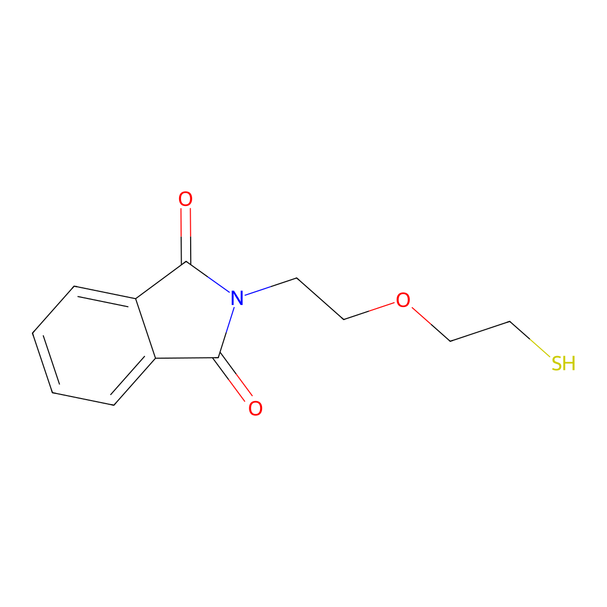 2-[2-(2-sulfanylethoxy)ethyl]-2,3-dihydro-1H-isoindole-1,3-dione molecular structure, CAS 1518519-69-1