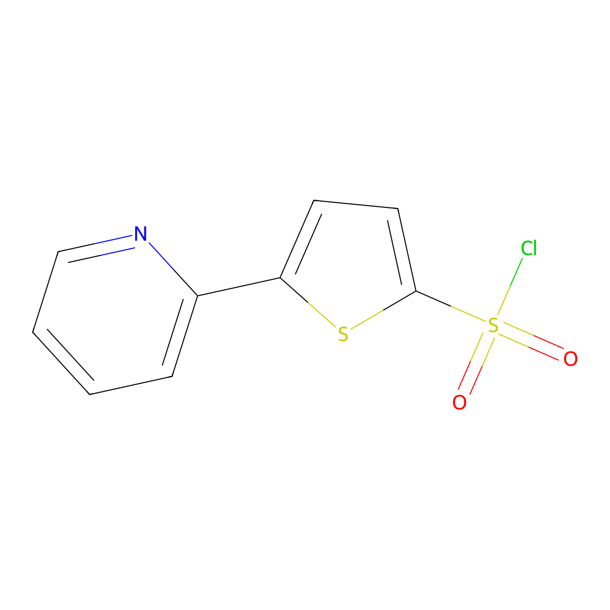 5-(2-Pyridyl)thiophene-2-sulfonyl chloride molecular structure, CAS 151858-64-9