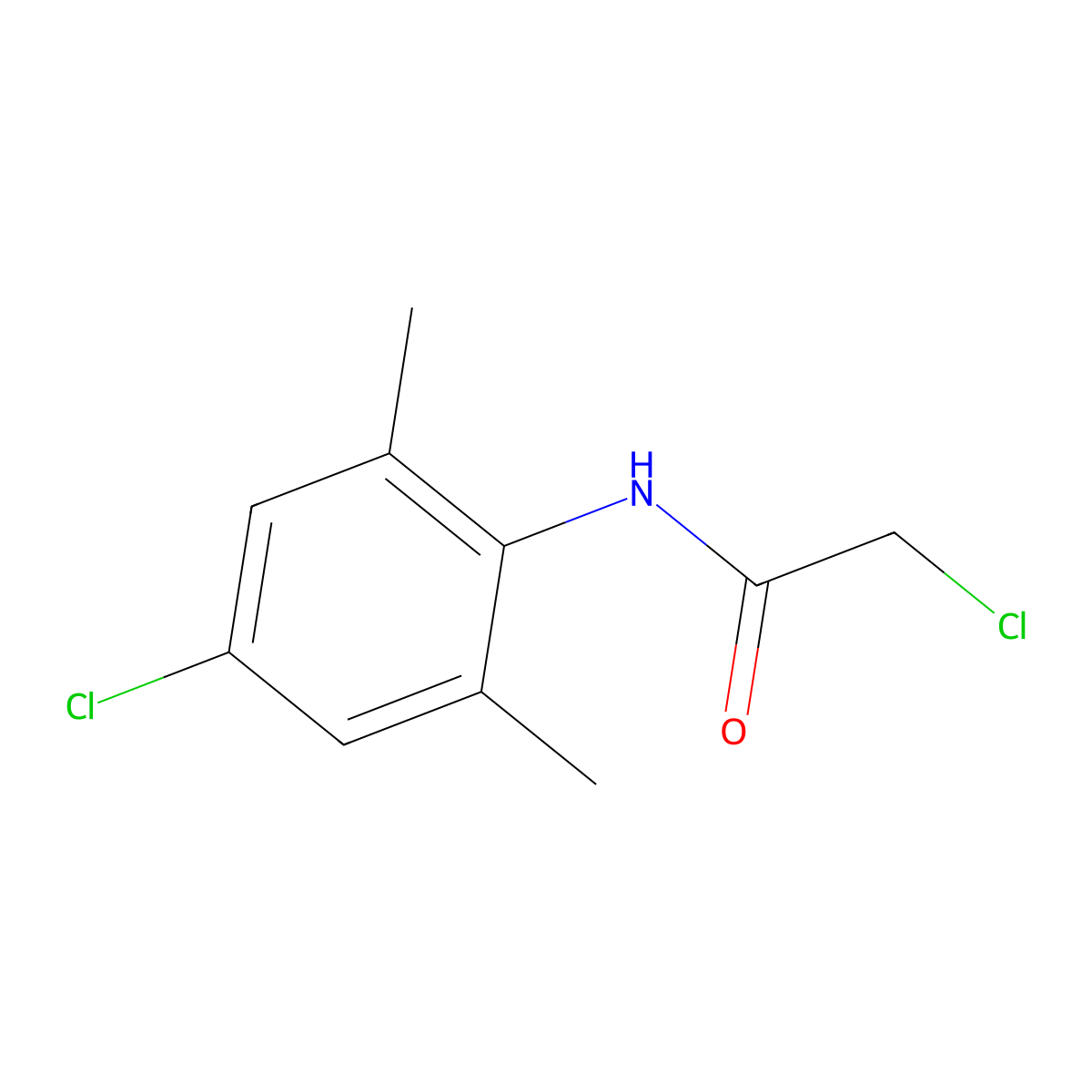 2-Chloro-n-(4-chloro-2,6-dimethylphenyl)acetamide molecular structure, CAS 1518616-26-6