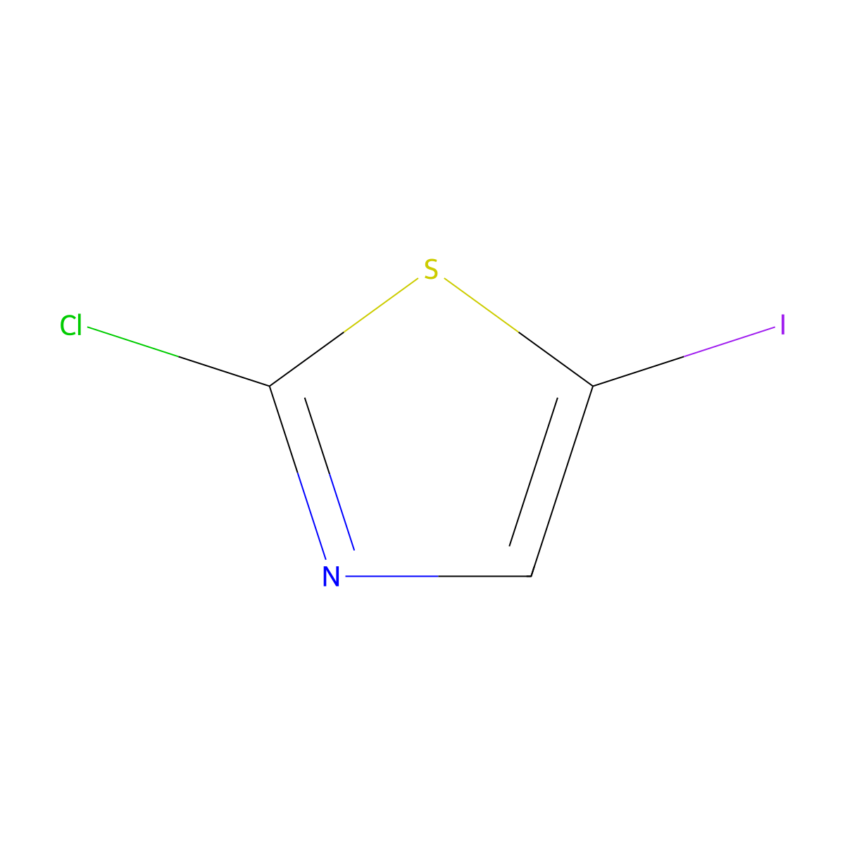 2-Chloro-5-iodo-1,3-thiazole molecular structure, CAS 1518622-46-2
