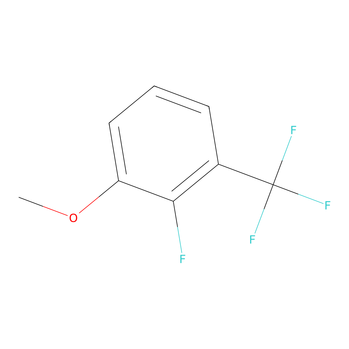 2-Fluoro-1-methoxy-3-(trifluoromethyl)benzene molecular structure, CAS 151868-17-6