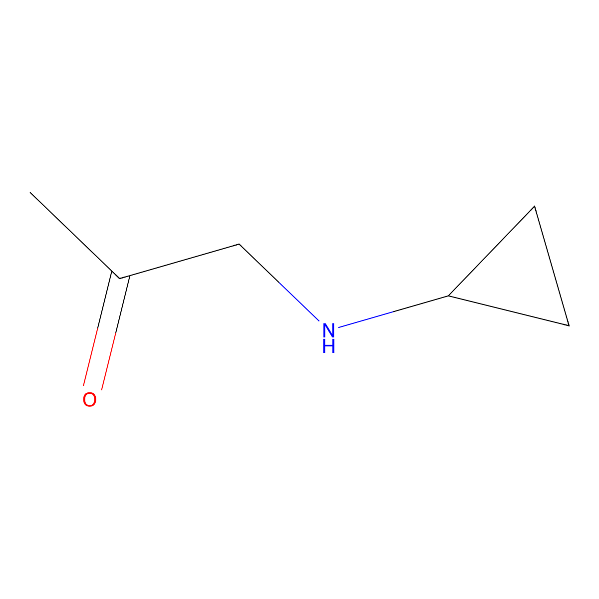 1-(Cyclopropylamino)propan-2-one molecular structure, CAS 1518717-37-7