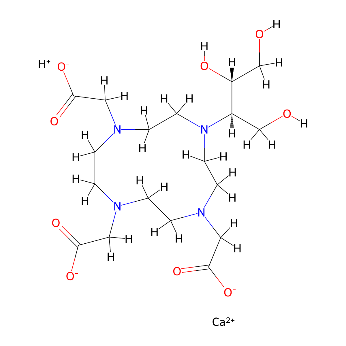Calcobutrol molecular structure, CAS 151878-23-8