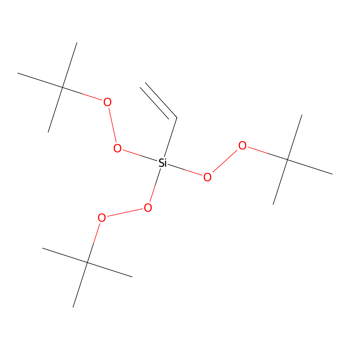 Peroxide, 1,1',1''-(ethenylsilylidyne)tris(2-(1,1-dimethylethyl) molecular structure, CAS 15188-09-7