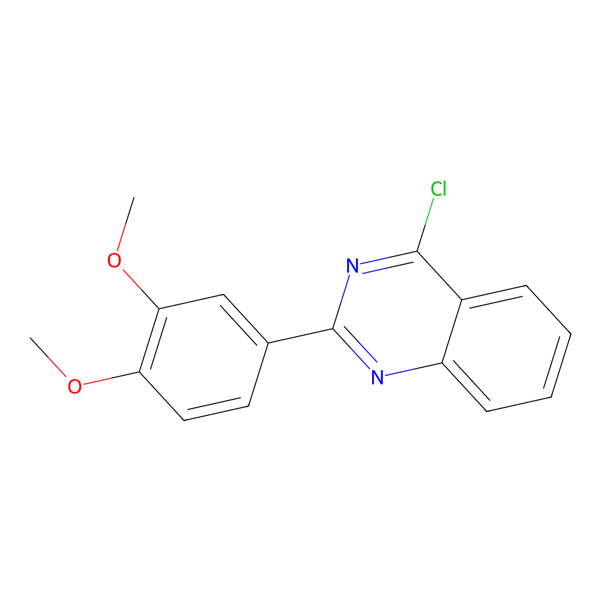4-Chloro-2-(3,4-dimethoxyphenyl)quinazoline molecular structure, CAS 1518833-18-5
