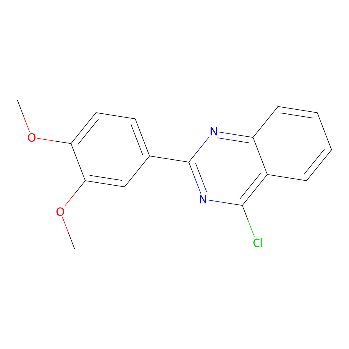 4-Chloro-2-(3,4-dimethoxyphenyl)quinazoline molecular structure, CAS 1518833-18-5