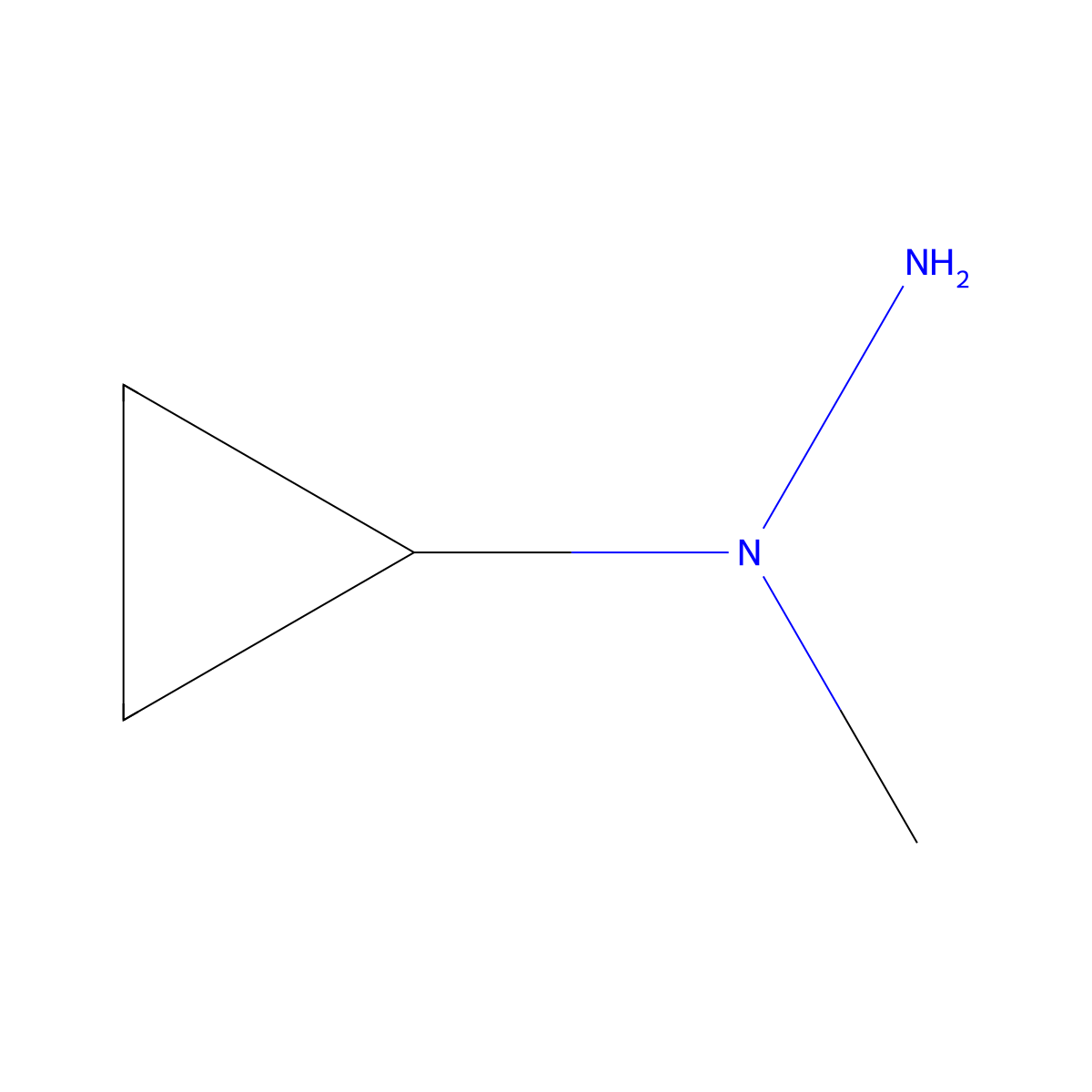 1-Cyclopropyl-1-methylhydrazine molecular structure, CAS 1518862-89-9