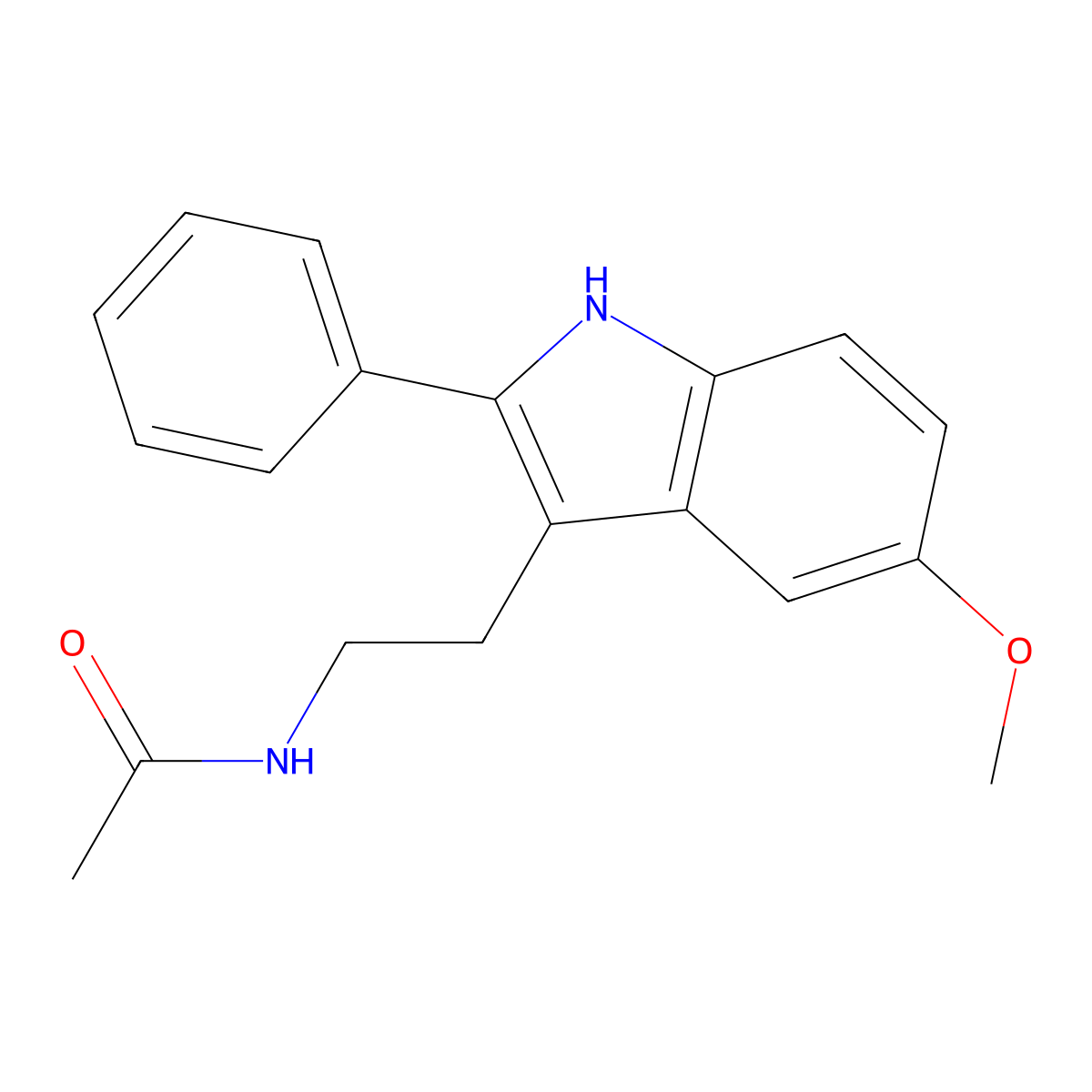 2-Phenylmelatonin molecular structure, CAS 151889-03-1