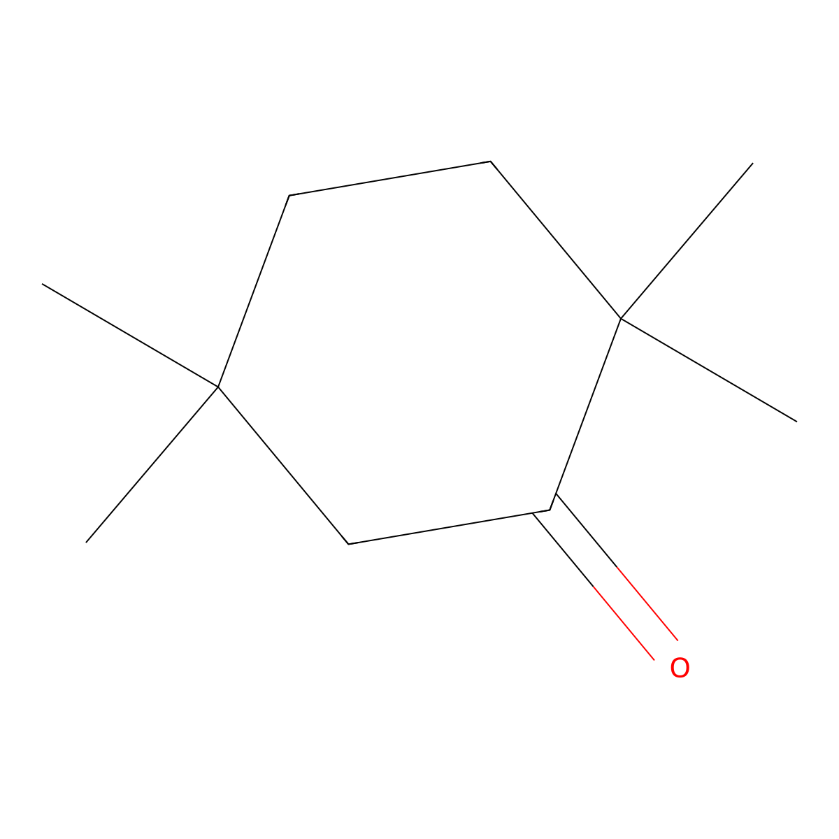 2,2,5,5-Tetramethylcyclohexanone molecular structure, CAS 15189-14-7