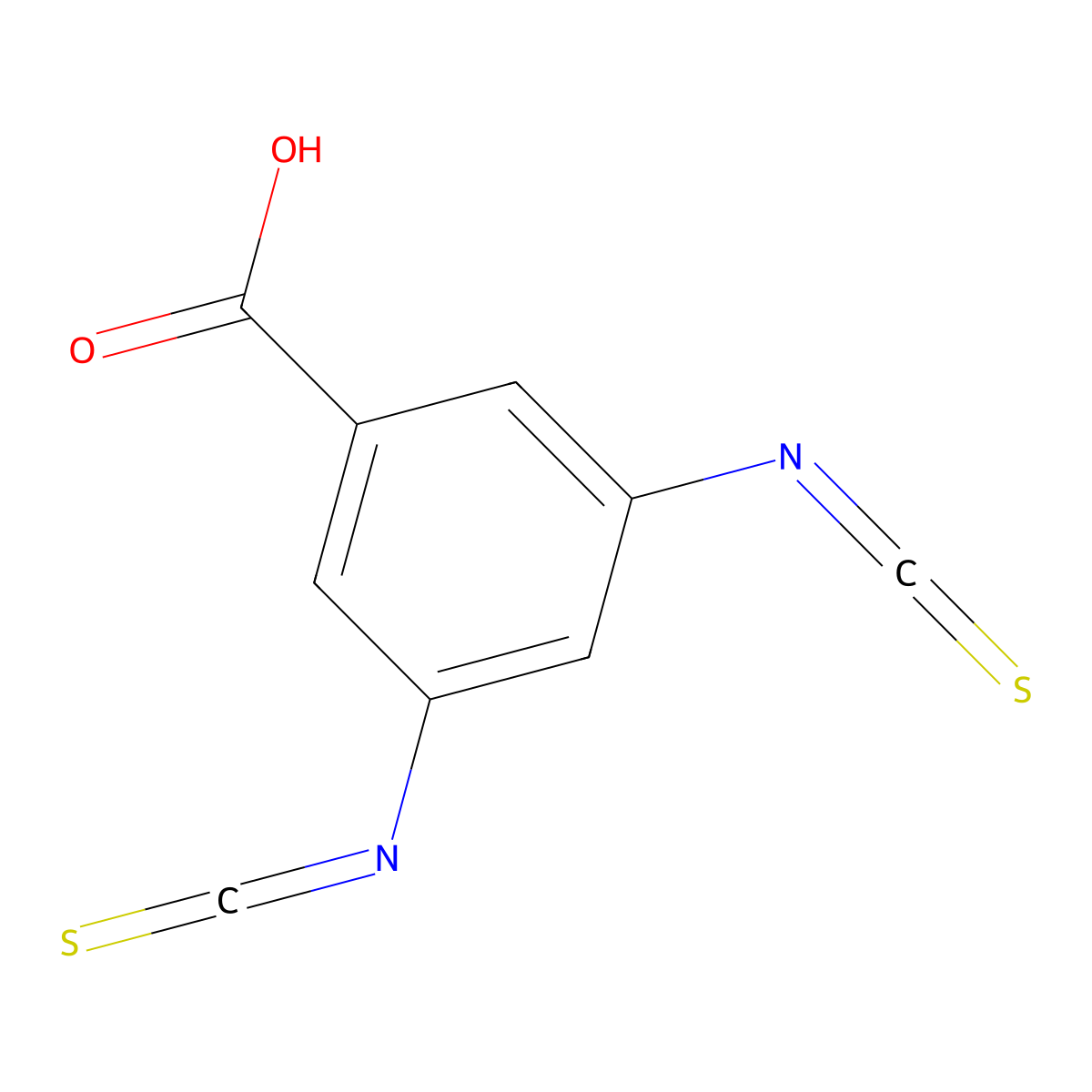 3,5-Diisothiocyanatobenzoic acid molecular structure, CAS 151890-10-7