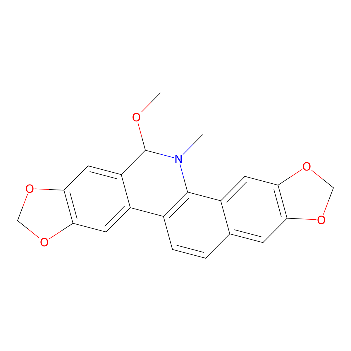 6-Methoxy Dihydrosanguinarine molecular structure, CAS 151890-26-5