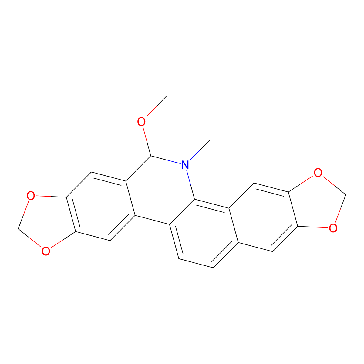 6-Methoxy Dihydrosanguinarine molecular structure, CAS 151890-26-5