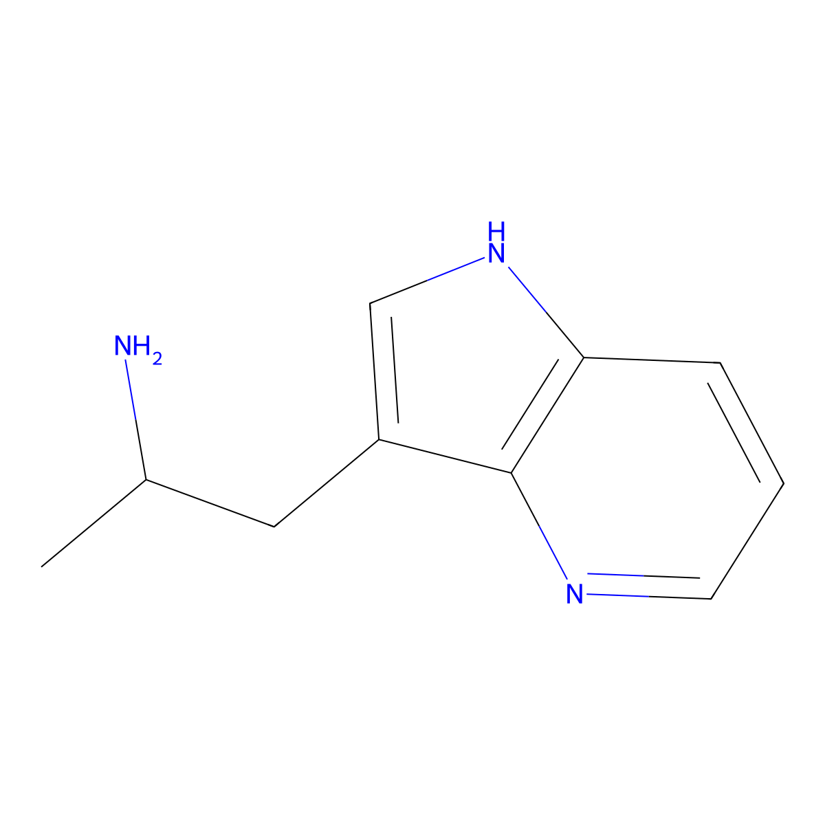 1-{1H-pyrrolo[3,2-b]pyridin-3-yl}propan-2-amine molecular structure, CAS 1518909-22-2