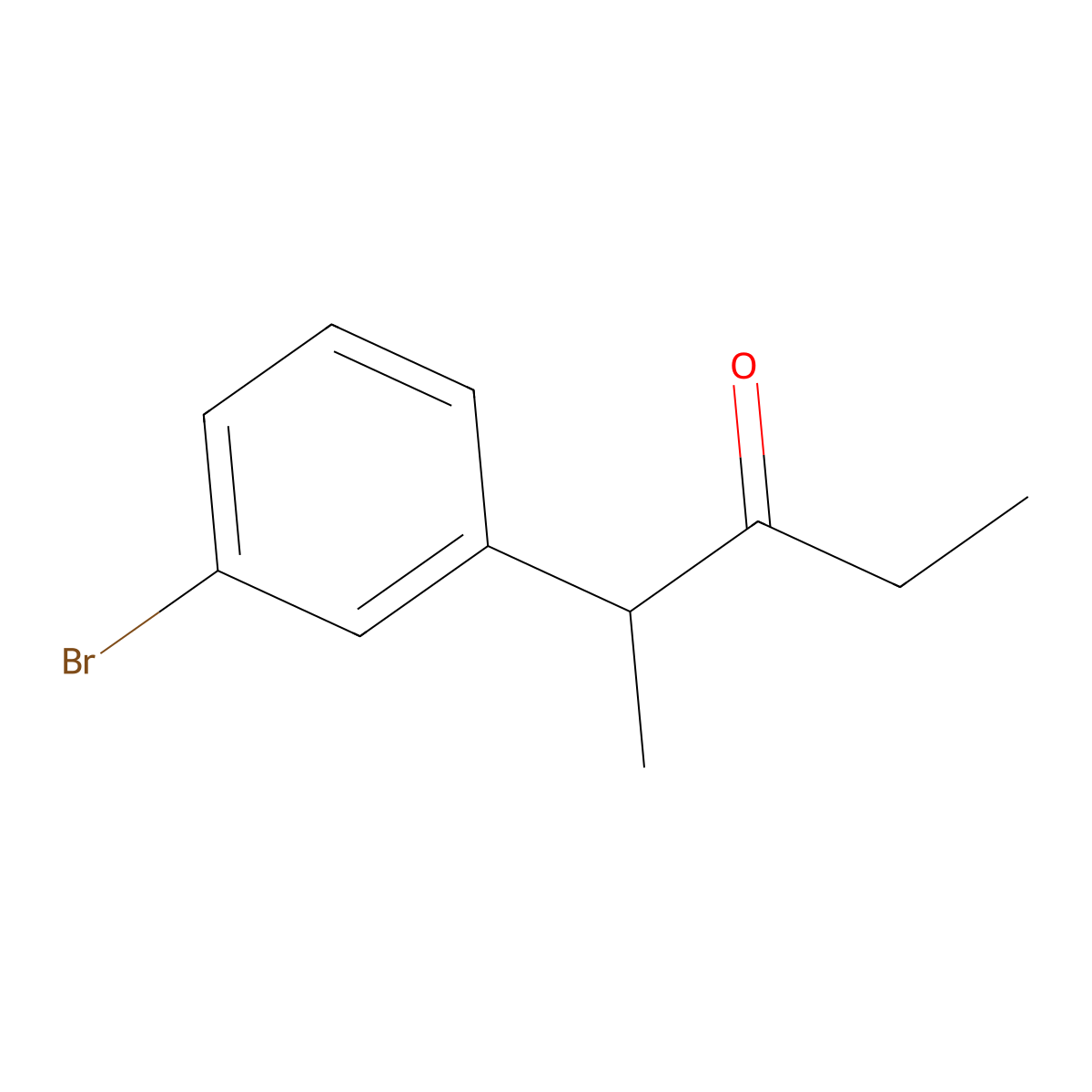 2-(3-Bromophenyl)pentan-3-one molecular structure, CAS 1518927-51-9