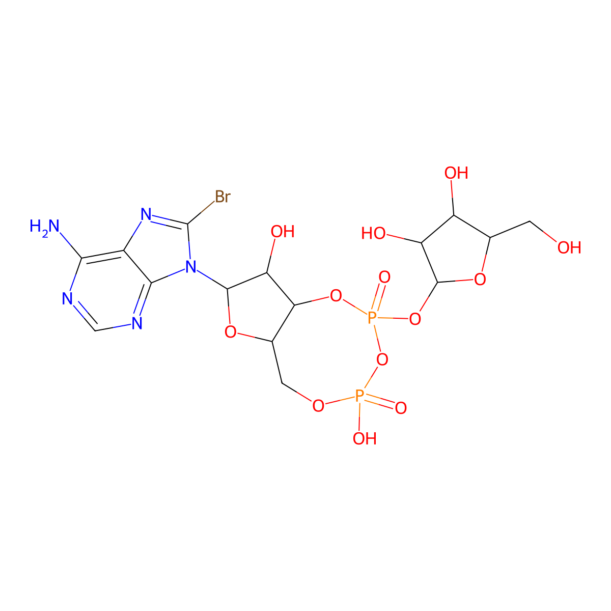 8-bromo-Cyclic ADP-Ribose molecular structure, CAS 151898-26-9