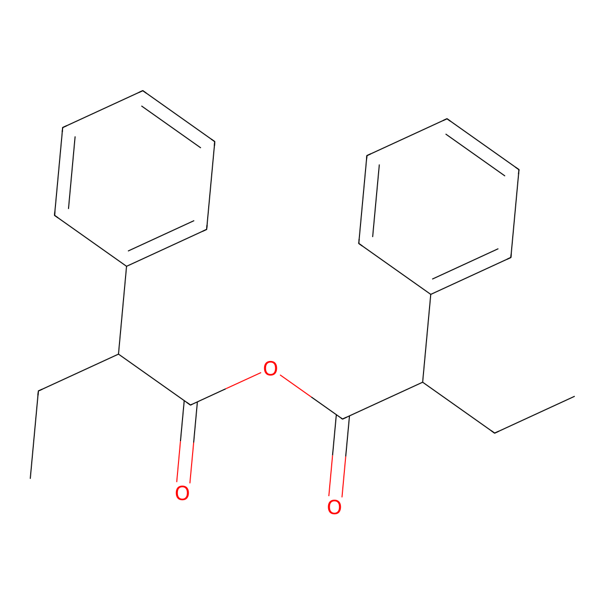 2-Phenylbutyric anhydride molecular structure, CAS 1519-21-7