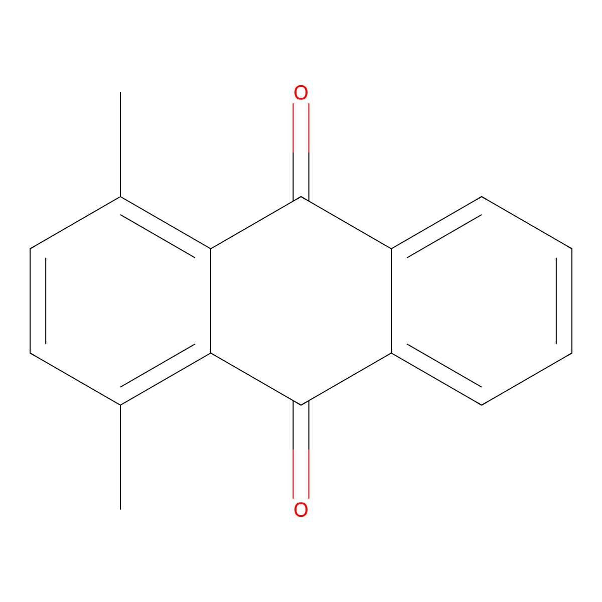 9,10-Anthracenedione, 1,4-dimethyl- molecular structure, CAS 1519-36-4