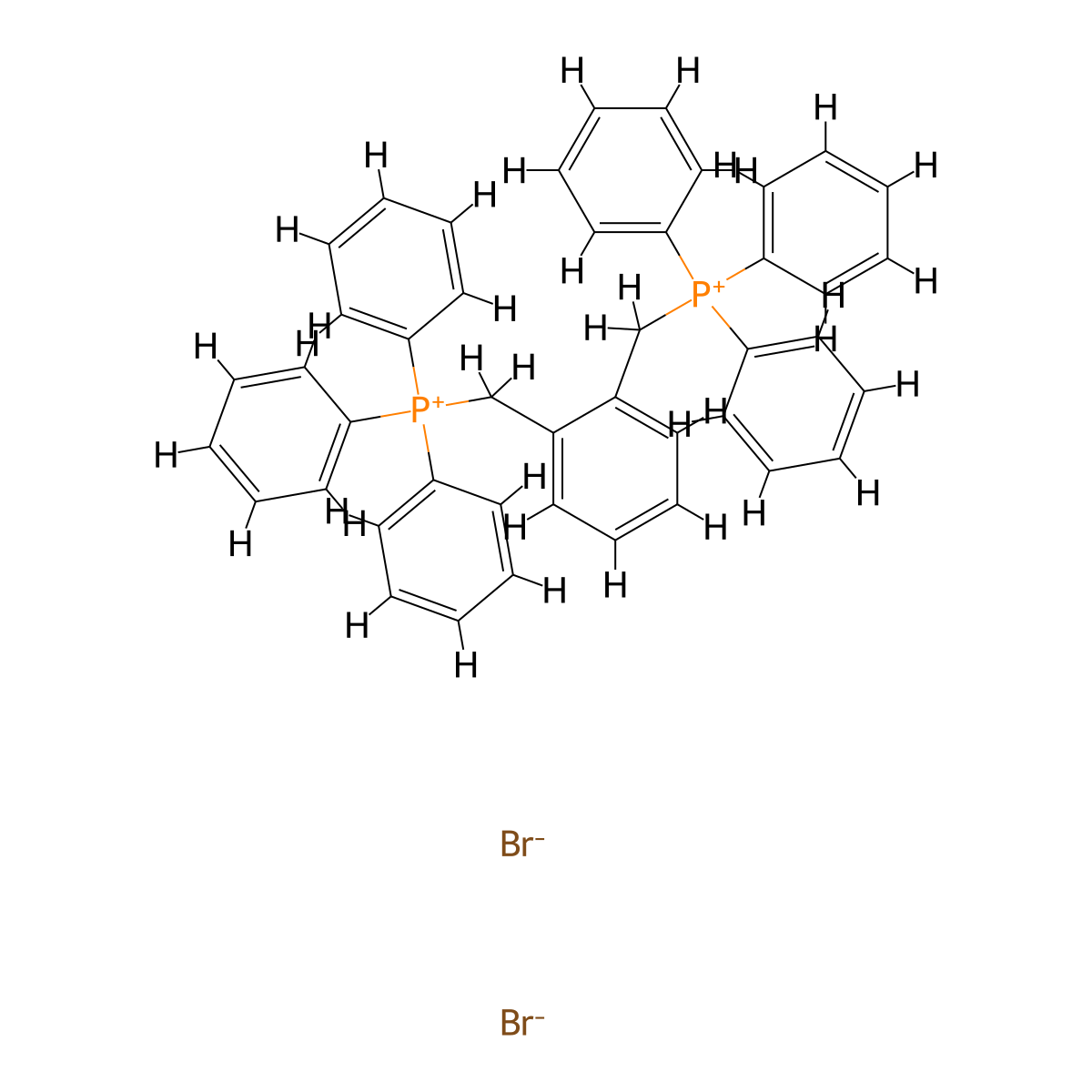o-Xylylenebis(triphenylphosphonium bromide) molecular structure, CAS 1519-46-6