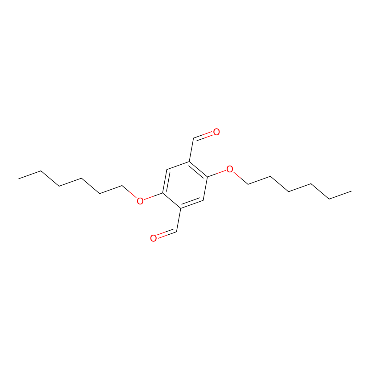 2,5-Bis(hexyloxy)terephthalaldehyde molecular structure, CAS 151903-52-5