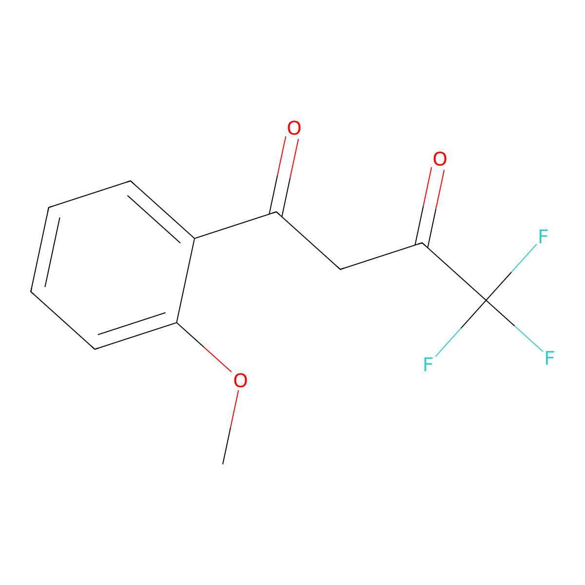 4,4,4-Trifluoro-1-(2-methoxyphenyl)butane-1,3-dione molecular structure, CAS 15191-69-2
