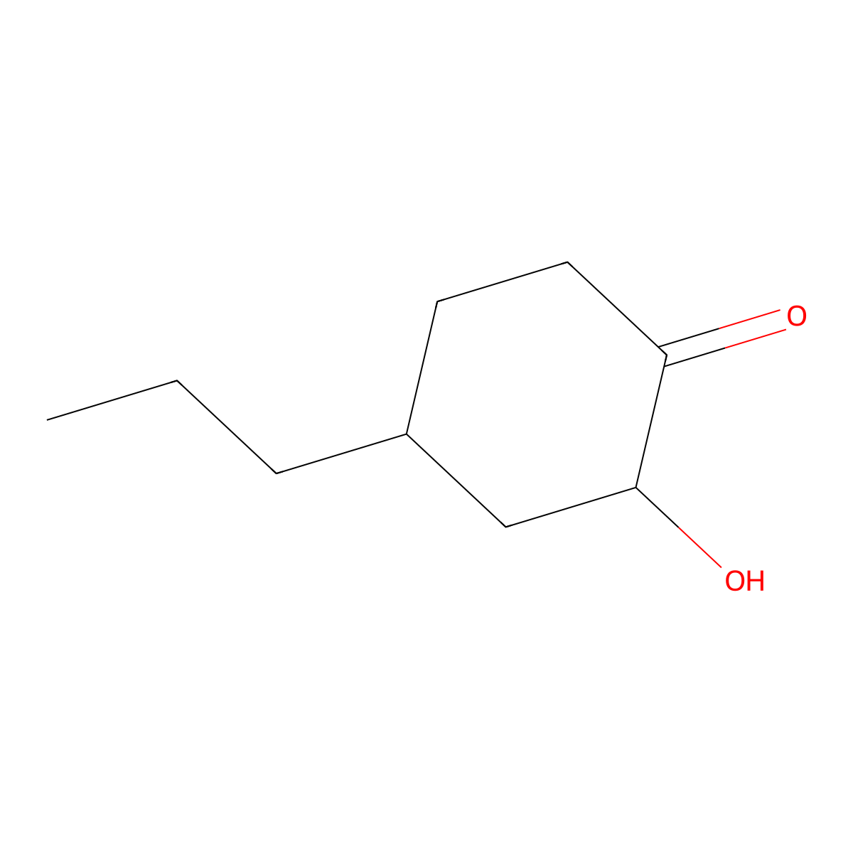 2-Hydroxy-4-propylcyclohexan-1-one molecular structure, CAS 1519134-52-1