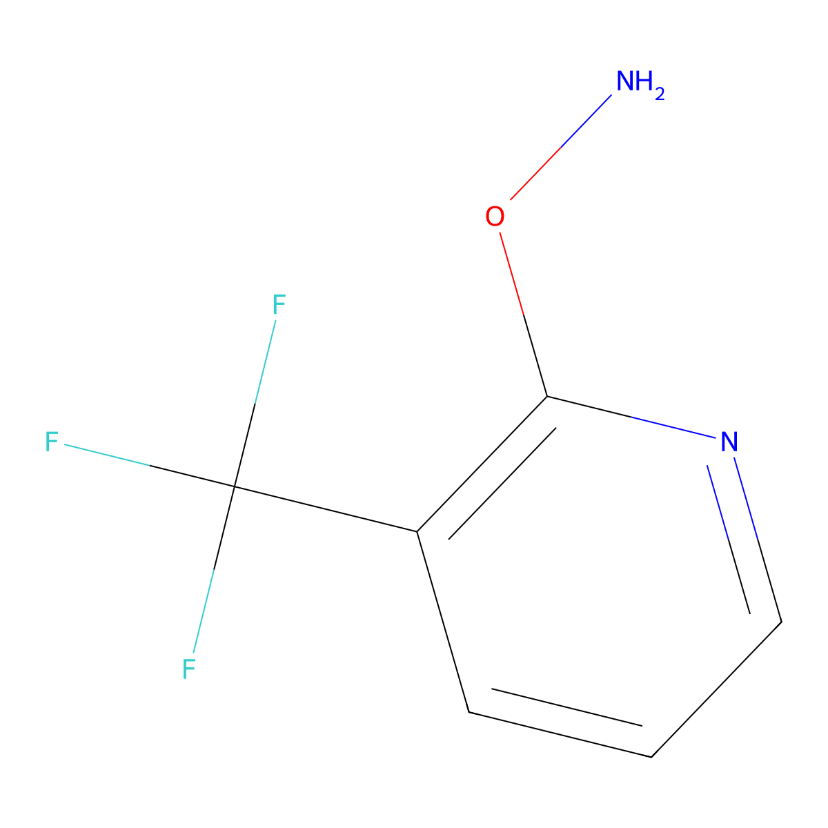 O-[3-(trifluoromethyl)pyridin-2-yl]hydroxylamine molecular structure, CAS 1519137-73-5